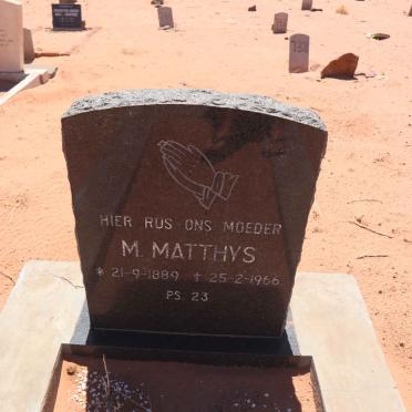 MATTHYS M. 1889-1966