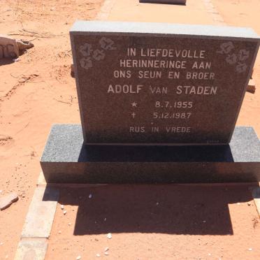 STADEN Adolf, van 1955-1987