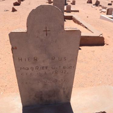 WITBOOI Magriet 1892-1971