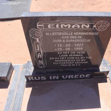 EIMAN Jan 1923-1986