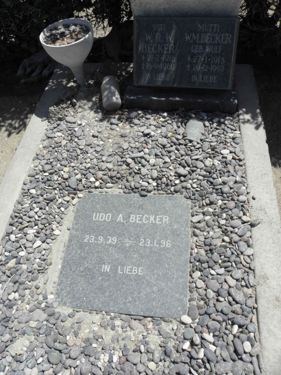 BECKER W.R.W. 1916-1980 &amp; W.M. WULF 1915-1993 :: BECKER Udo A. 1939-1996