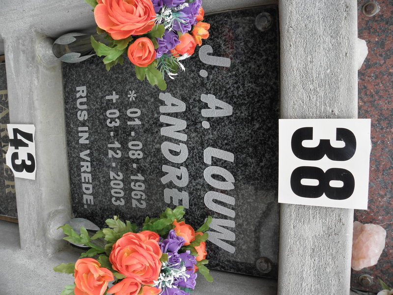 LOUW J.A. 1962-2003