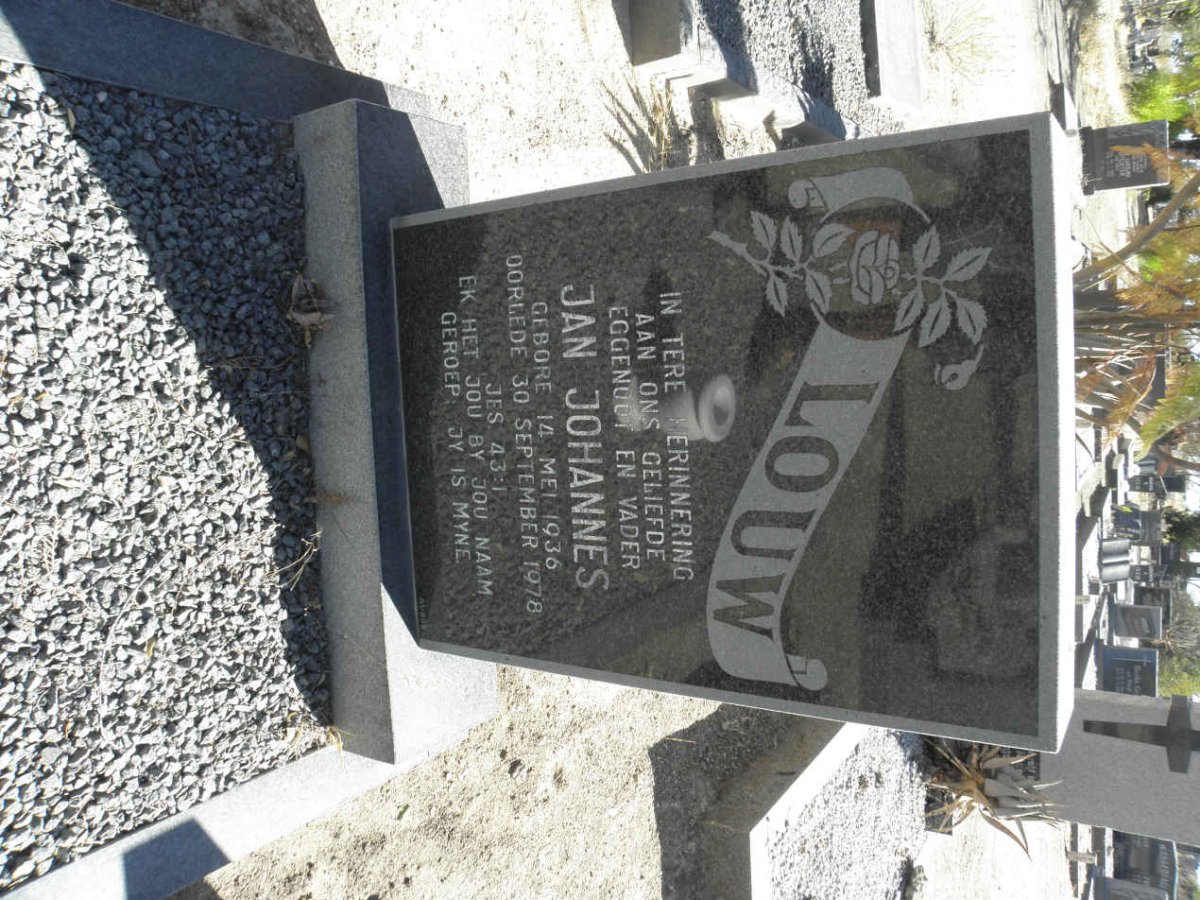 LOUW Jan Johannes 1936-1978
