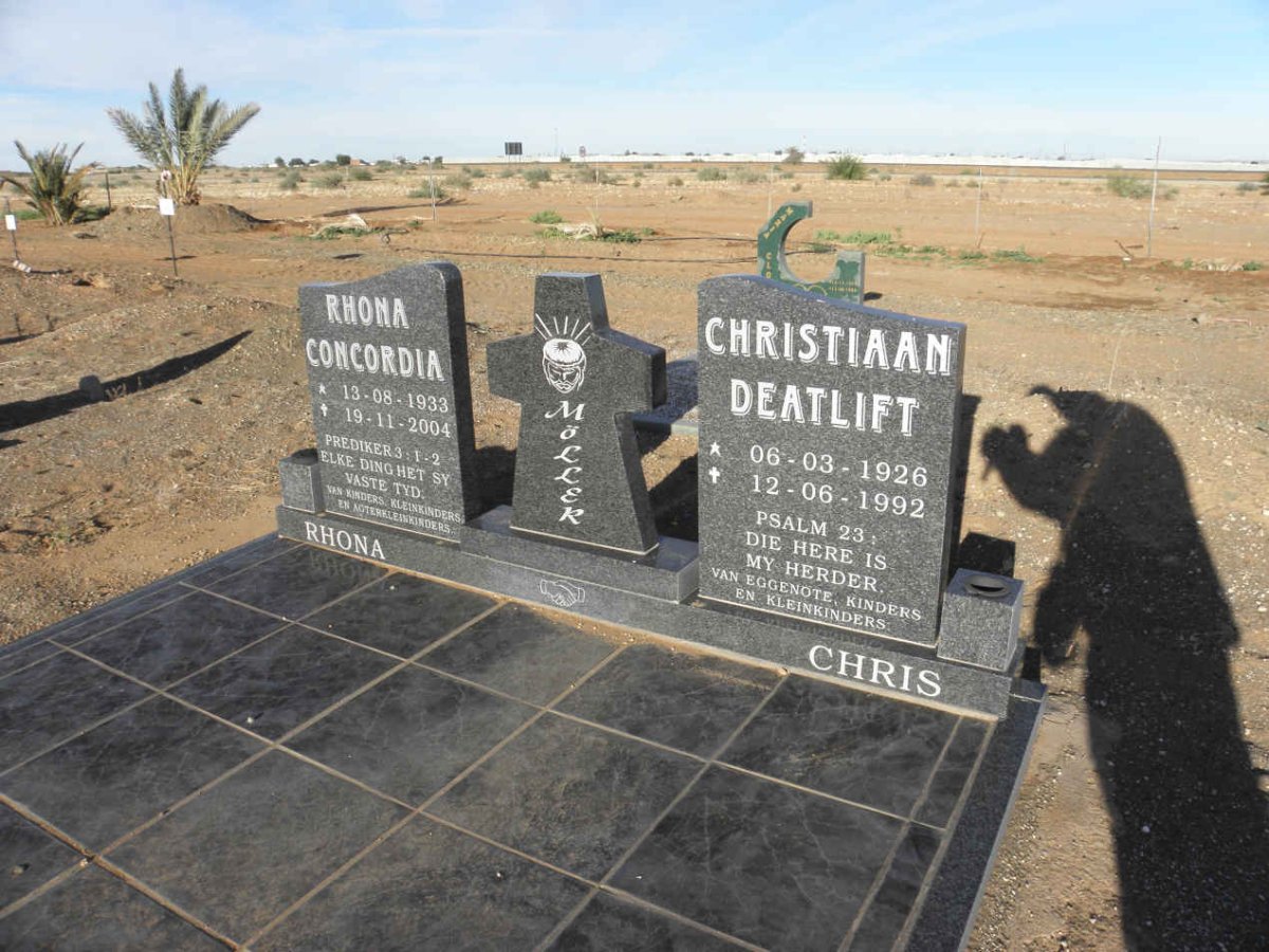 MOLLER Christiaan Deatlift 1926-1992 &amp; Rhona Concordia 1933-2004