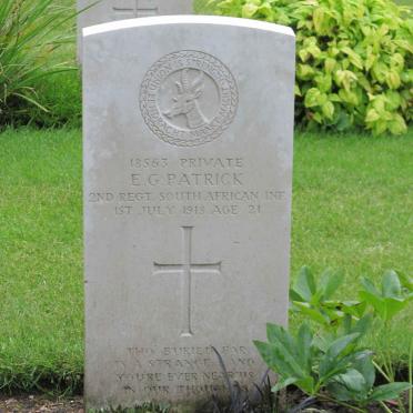 PATRICK E.G. -1918
