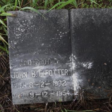 POTTER John B.E. 1932-1954