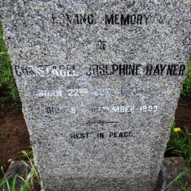RAYNER Christabel Josephine 1875-1953