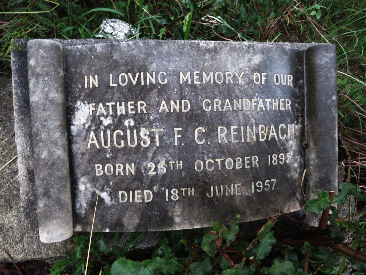 REINBACH August F.C. 1895-1957