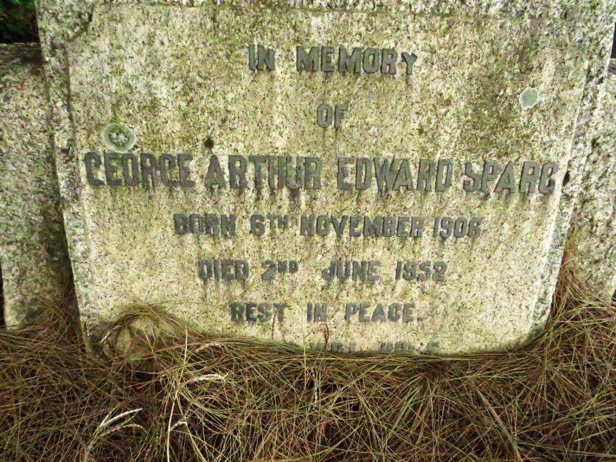 SPARG George Arthur Edward 1906-1958