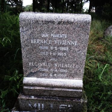 WHEATLEY Reginald 1890-1958 & Bernice Vivienne 1889-1955
