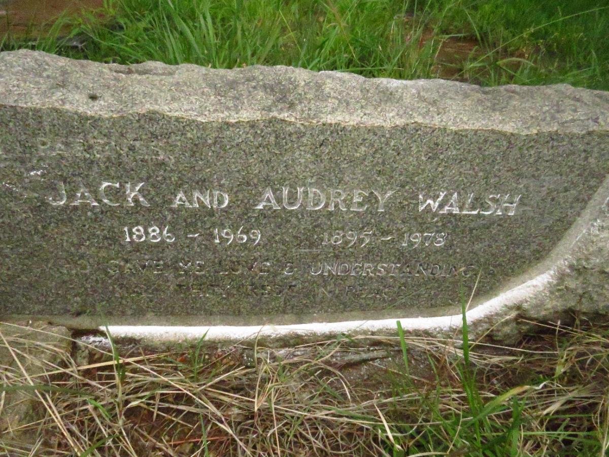 WALSH Jack 1886-1969 & Audrey 1895-1978